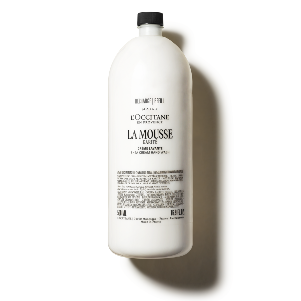 Tekutá mydlo na ruky a telo Shea 500 ml (náhradná náplň)