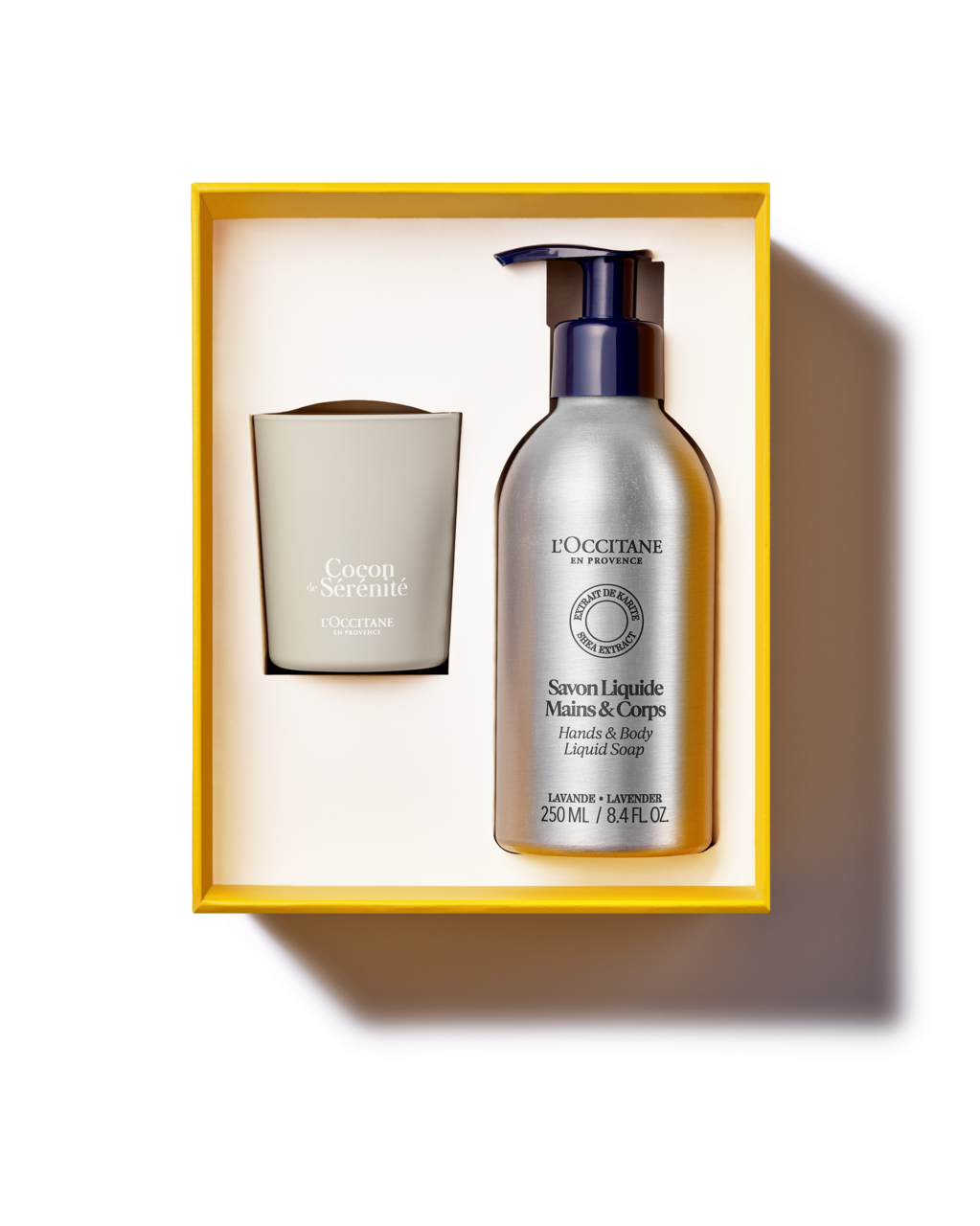 Sada tekuté mydlo a sviečka