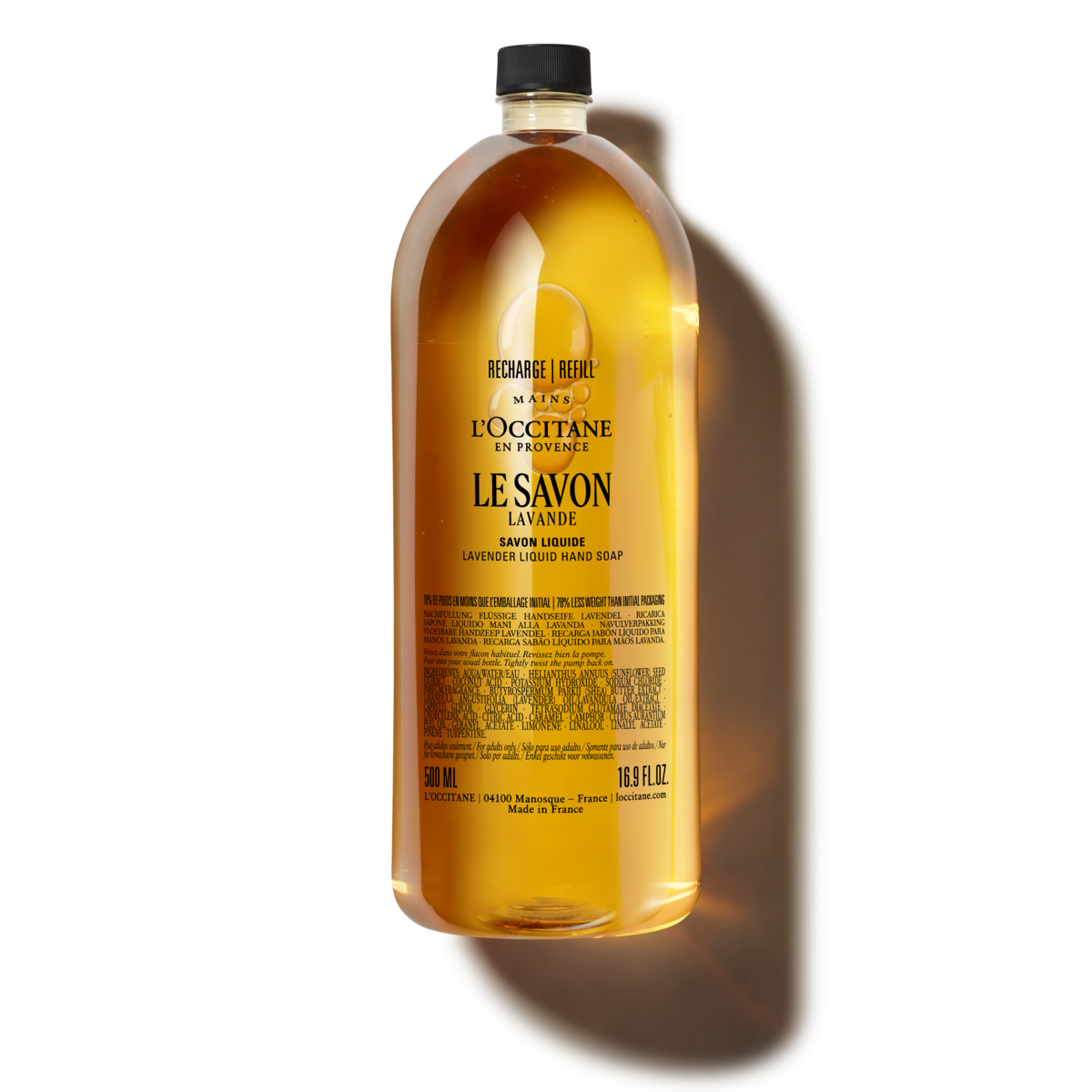 Tekutá mydlo na ruky a telo Shea Lavender 500 ml (náhradná náplň)