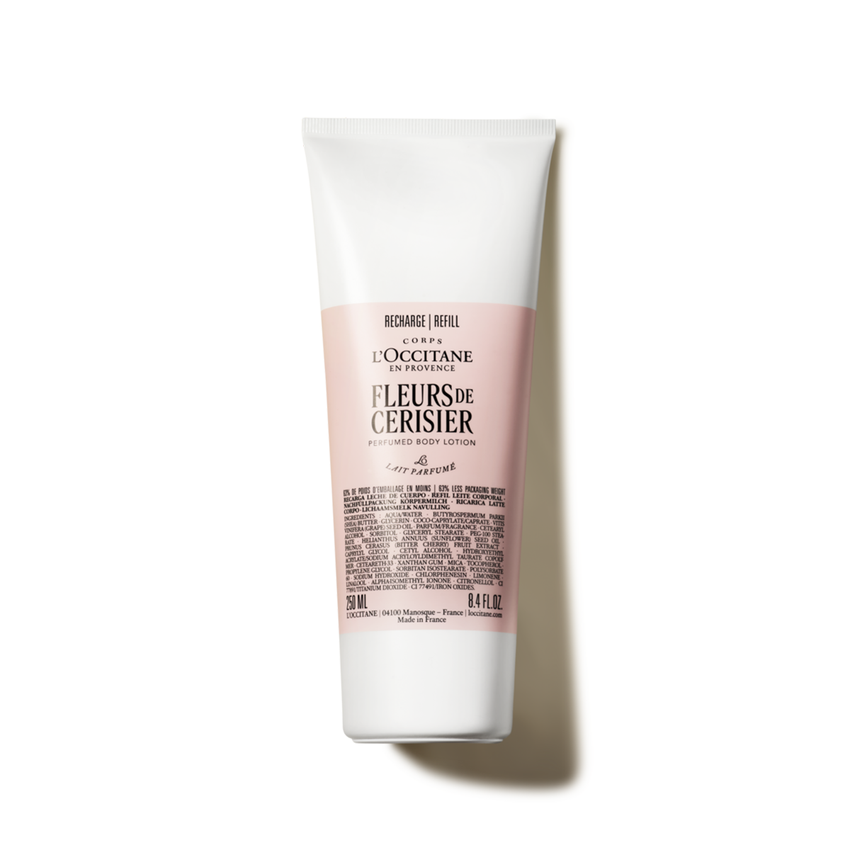 Telové mlieko Fleurs de Cerisier (Čerešňový kvet) 250 ml náhradná náplň