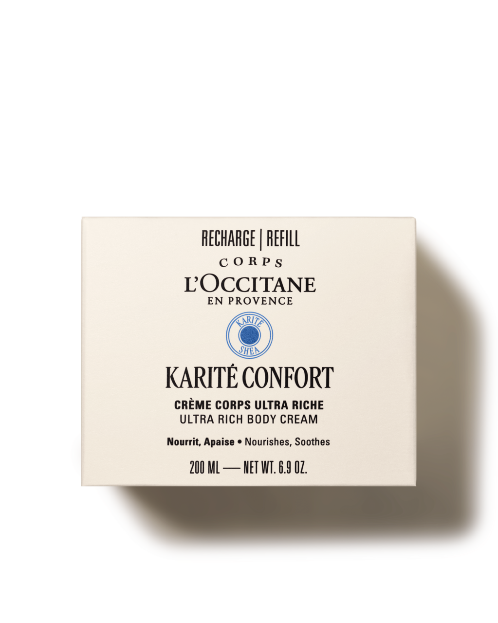 Telový krém Karité Confort náhradná náplň (Bambucké maslo)