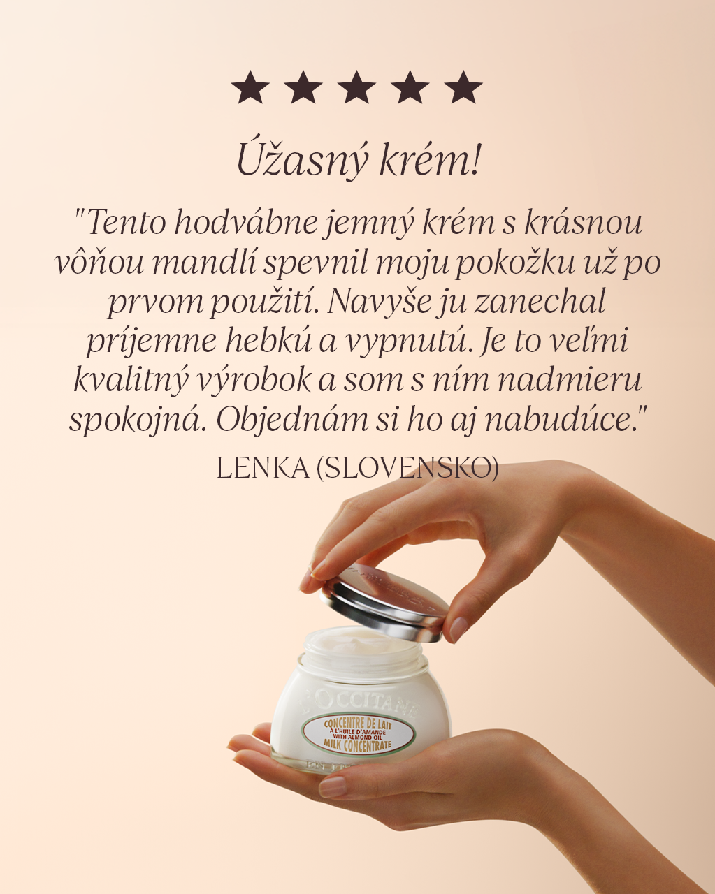 Spevňujúci telový krém Mandľa